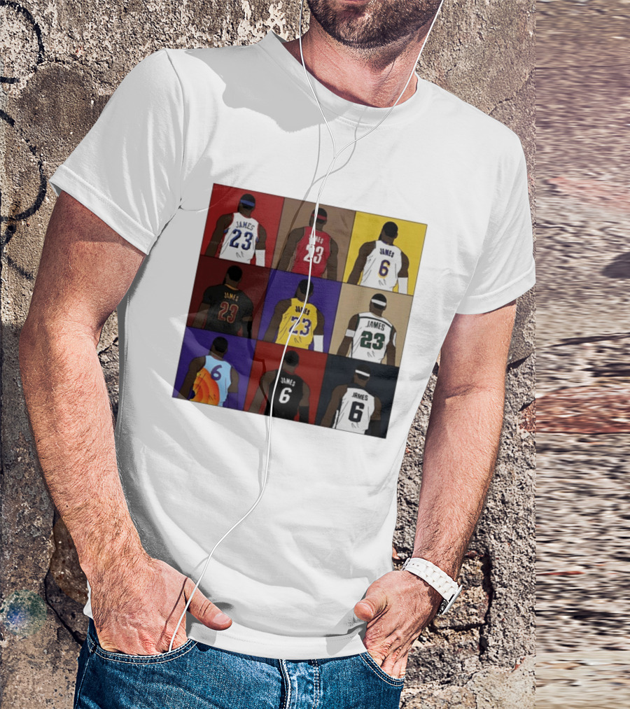 LeBron James Each Team History Philadelphia 76ers NBA 2026 T-Shirt