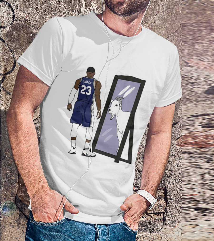 LeBron James Mirror 23 GOAT Reflection Philadelphia 76ers T-Shirt