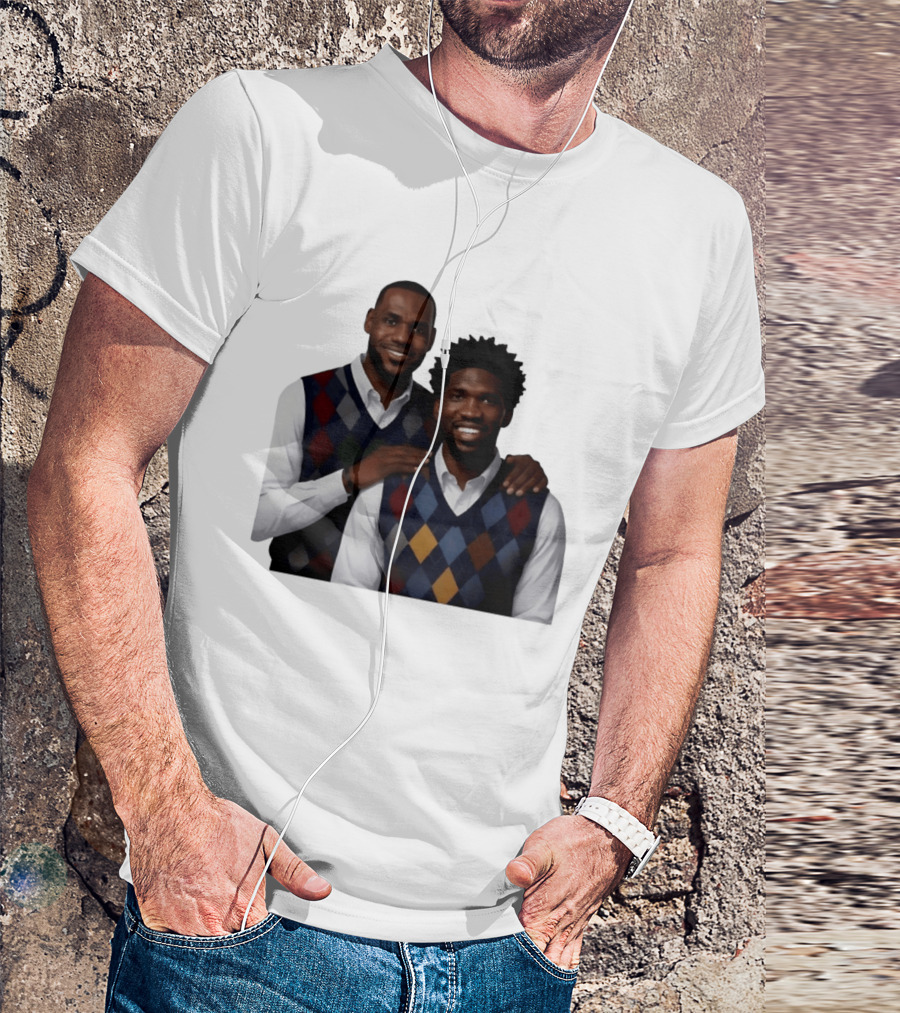 Lebron James Joel Embiid Philadelphia 76ers Step Brothers Crossover NBA Comedy T-Shirt