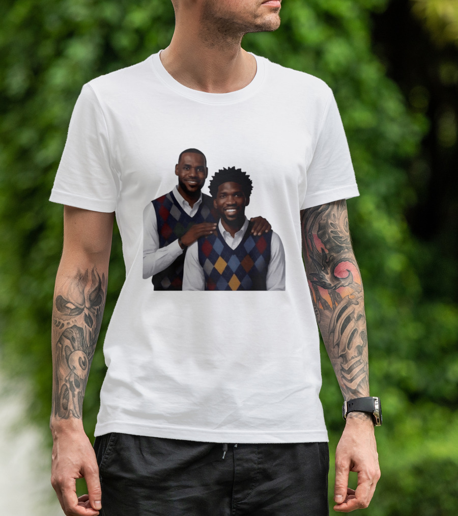 Lebron James Joel Embiid Philadelphia 76ers Step Brothers Crossover NBA Comedy T-Shirt