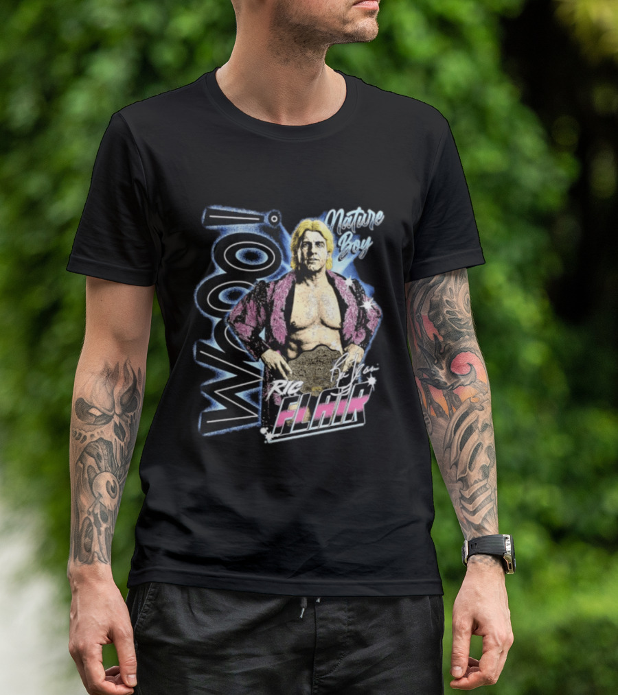 Ric Flair Nature Boy Wooo Wrestling Flair WWE T-Shirt