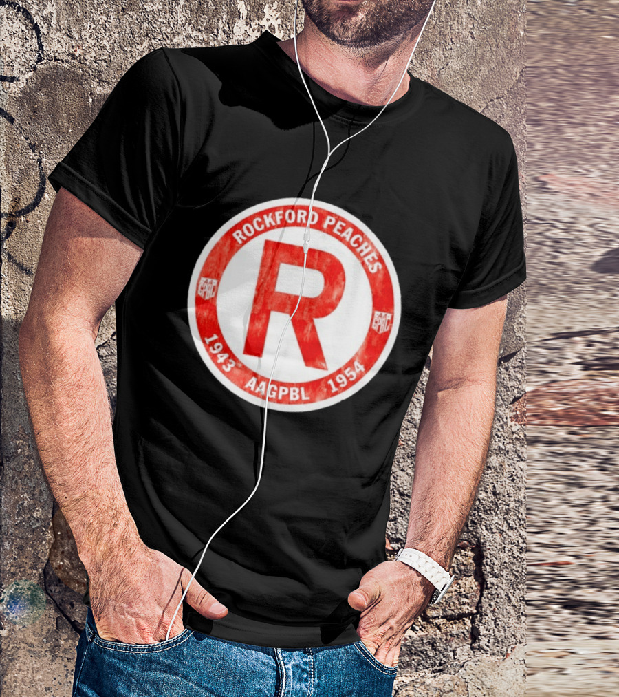 Rockford Peaches 1943 1954 AAGPBL T-Shirt