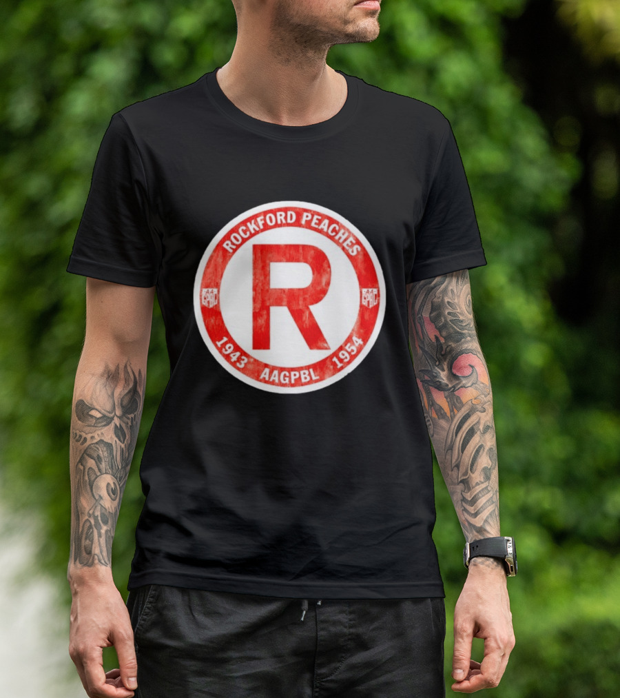 Rockford Peaches 1943 1954 AAGPBL T-Shirt