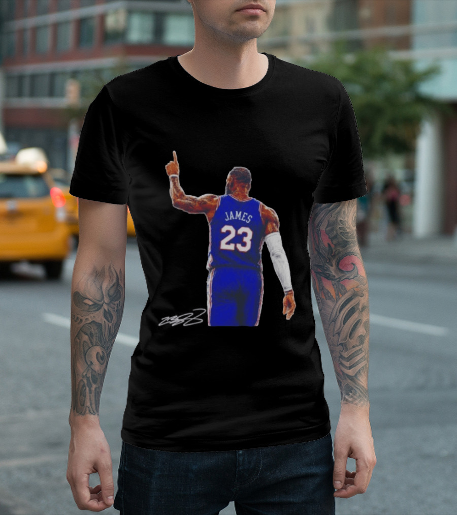 LeBron James 23 Philadelphia 76ers Jersey Iconic Basketball T-Shirt