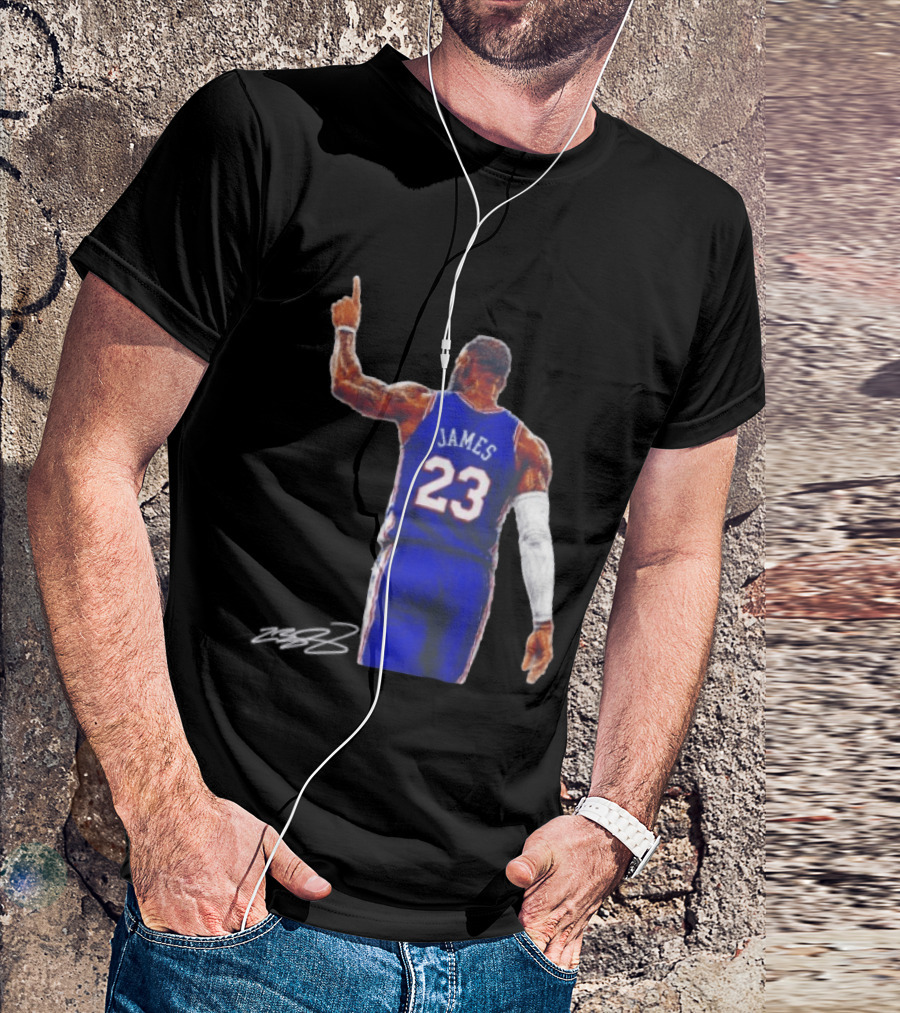 LeBron James 23 Philadelphia 76ers Jersey Iconic Basketball T-Shirt