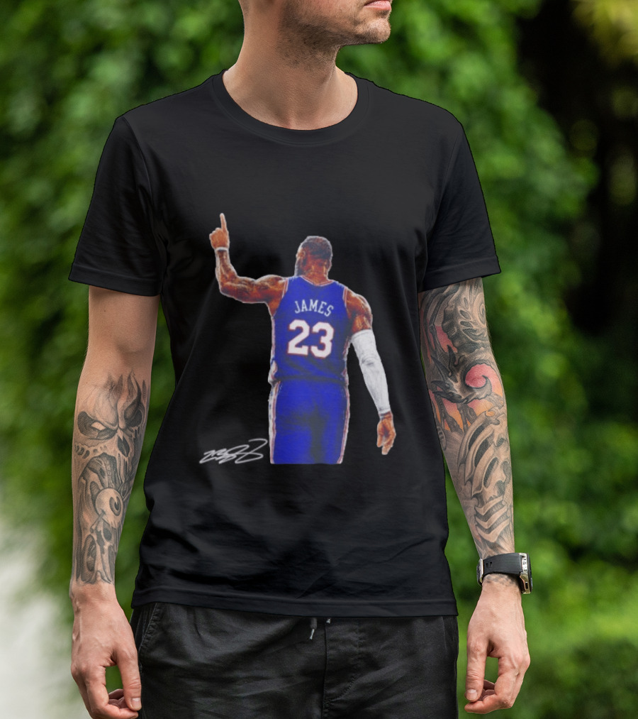 LeBron James 23 Philadelphia 76ers Jersey Iconic Basketball T-Shirt