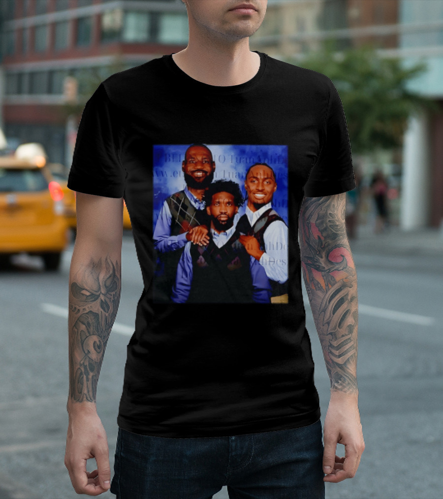 LeBron James Tyrese Maxey Joel Embiid Step Brothers Philadelphia Basketball T-Shirt