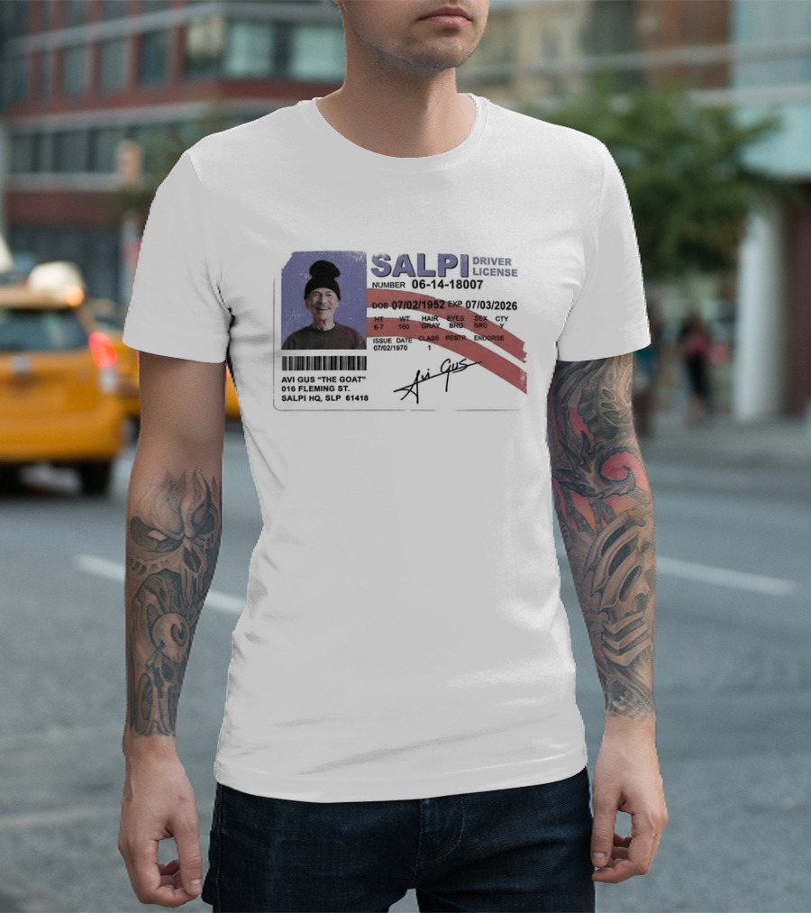 Antoine Griezmann MLS The Goat Salpi Driver License Signature T-Shirt