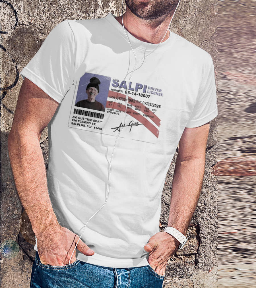 Antoine Griezmann MLS The Goat Salpi Driver License Signature T-Shirt