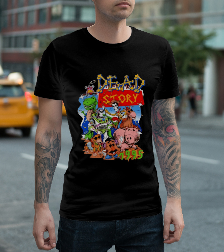 Dead Story Toy Story 1995 Woody Buzz Lightyear Rex Hamm Potato Head Slinky Dog T-Shirt