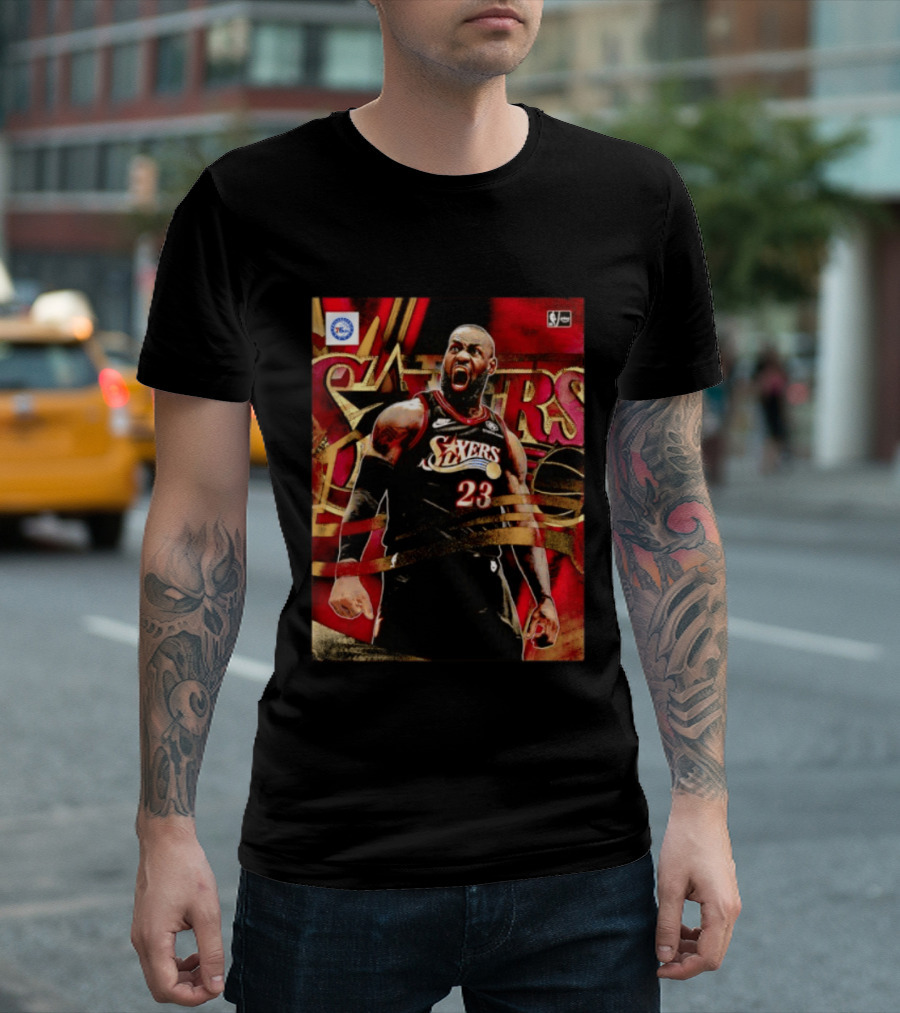 Philadelphia 76ers LeBron James NO.23 NBA Nike NBA League Basketball T-Shirt