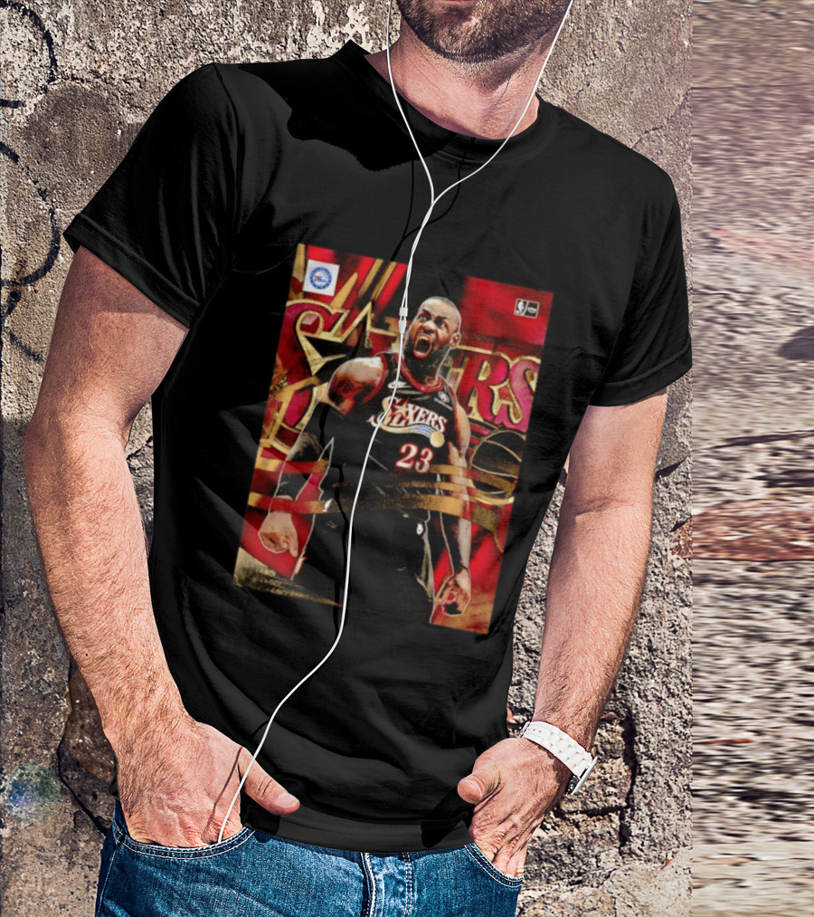Philadelphia 76ers LeBron James NO.23 NBA Nike NBA League Basketball T-Shirt