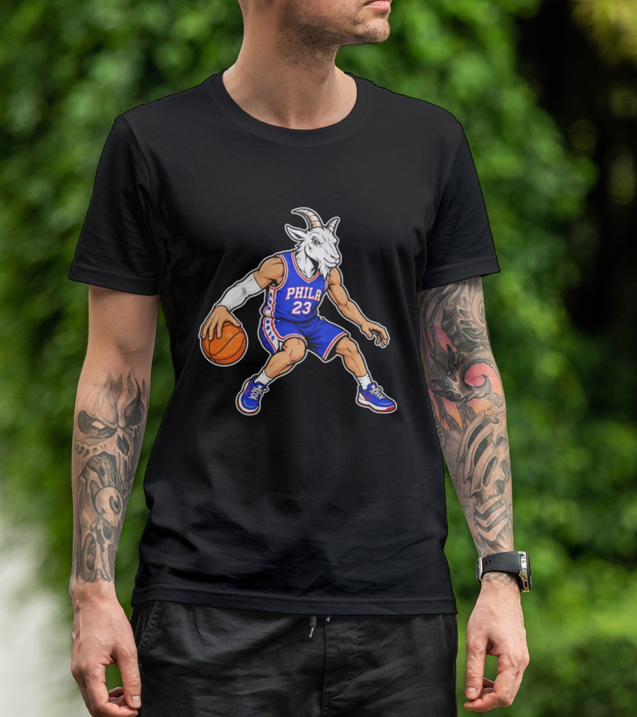 GOAT Philly LeBron James 23 Philadelphia Sixers Basketball Player T-Shirt