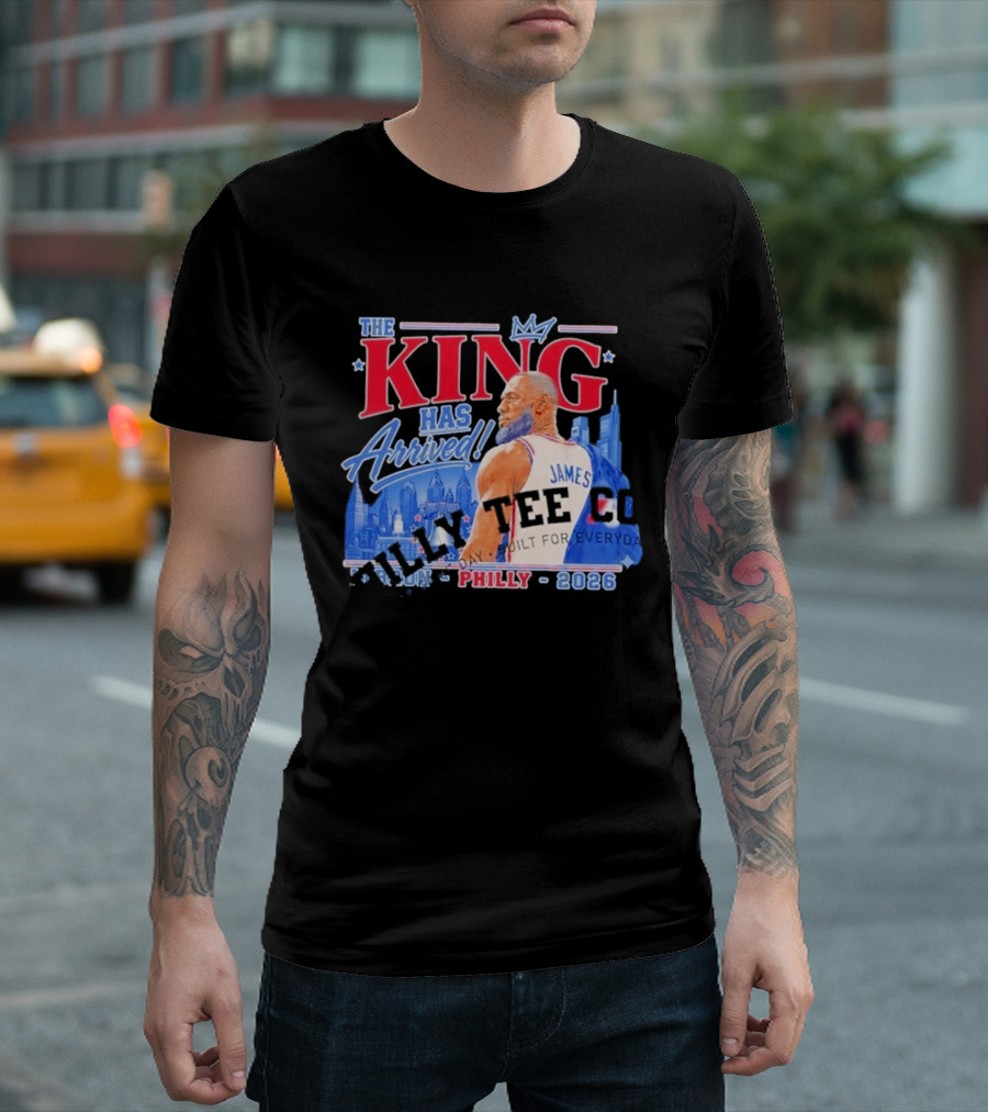 LeBron James The King Has Arrived Philly 2026 Tour T-Shirt