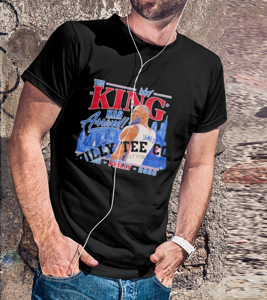 LeBron James The King Has Arrived Philly 2026 Tour T-Shirt