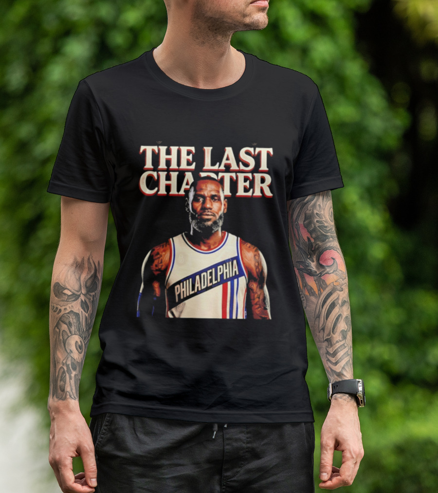 The Last Charter LeBron James Philadelphia 76ers Basketball Jersey T-Shirt