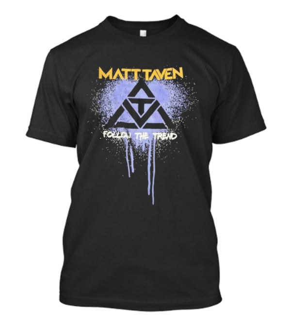 Matt Taven Follow The Trend Purple Triangle T-Shirt