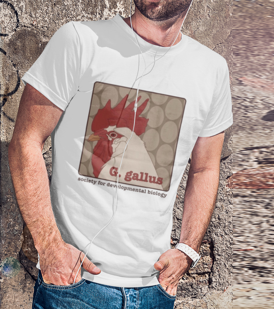 G Gallus Society For Developmental Biology Chicken Rooster Oval T-Shirt