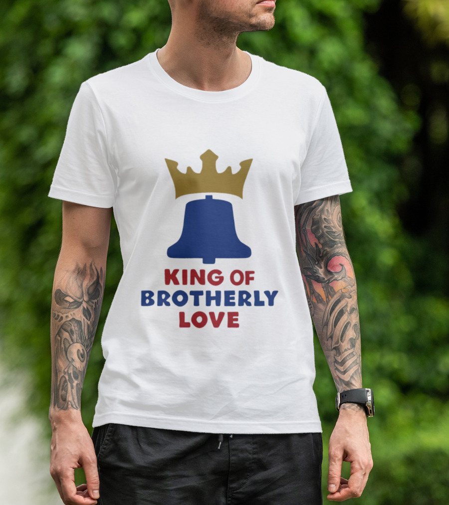 Philadelphia 76ers King Of Brotherly Love LeBron James T-Shirt