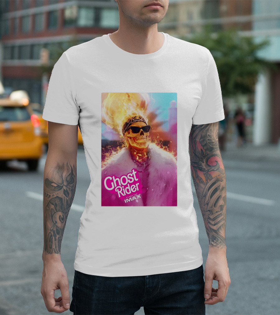 Ryan Gosling Barbie Ghost Rider Filmed For IMAX T-Shirt