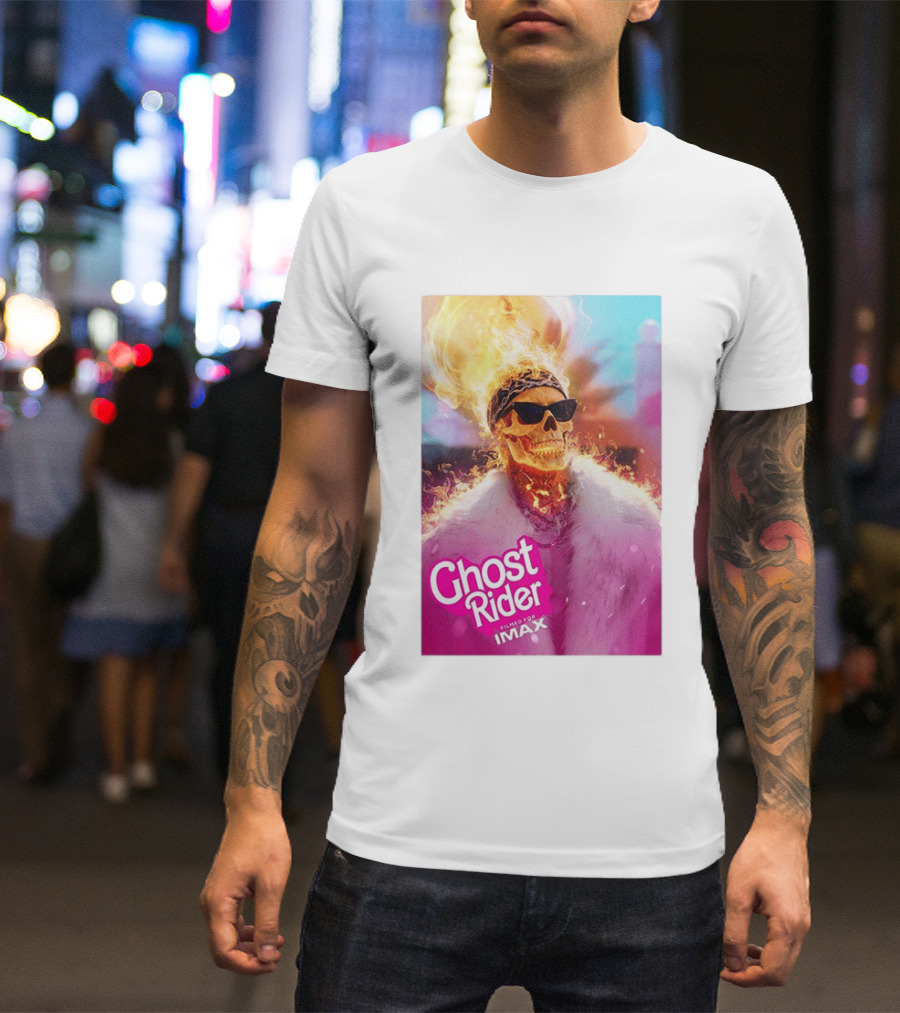 Ryan Gosling Barbie Ghost Rider Filmed For IMAX T-Shirt