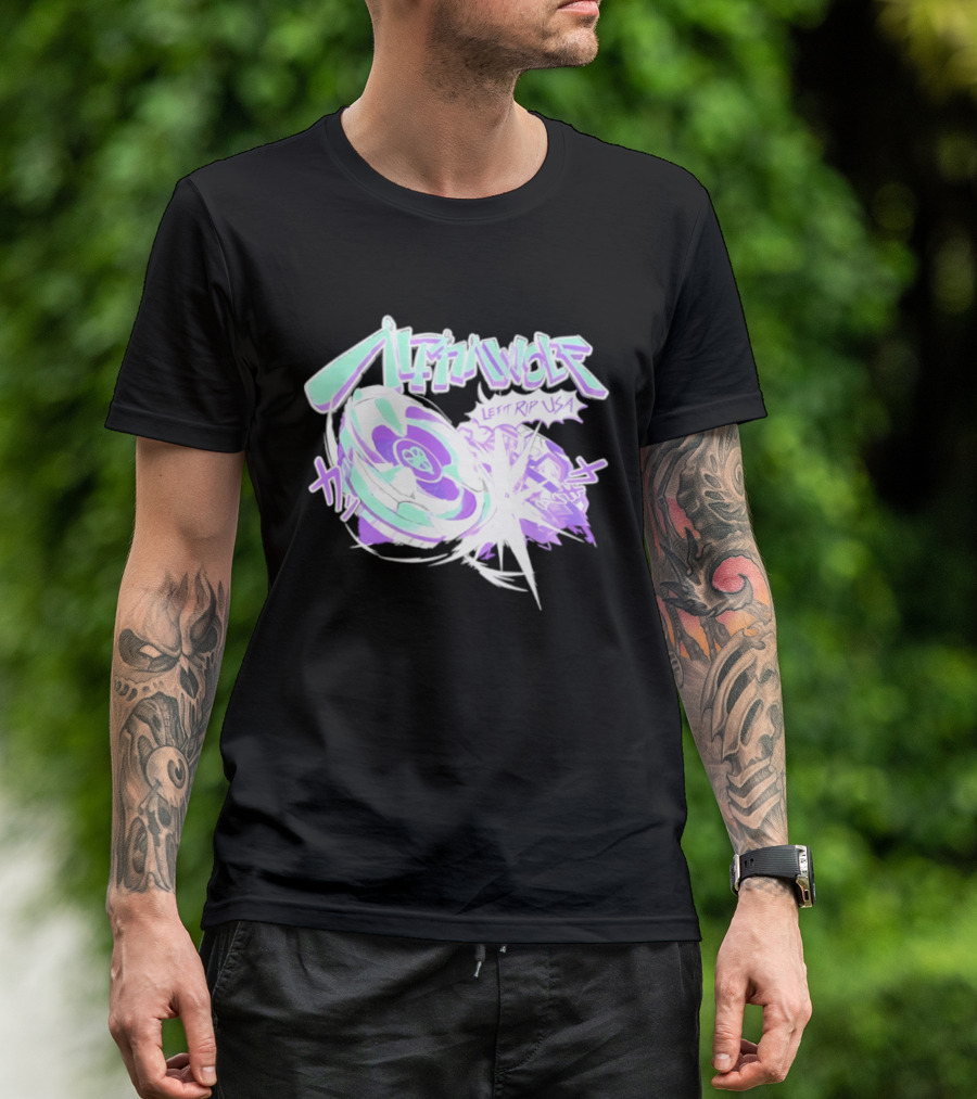 Alpha Wolf Left Rip USA Beyblade Anime Burst T-Shirt