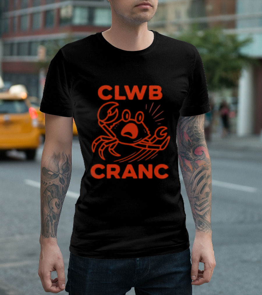 Welsh Edition Crab Club Clwb Cranc Crop T-Shirt