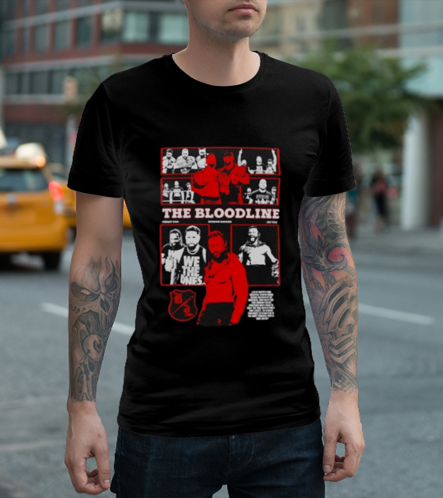 The Bloodline WWE Roman Reigns Jimmy Uso Jey Uso We The Ones Collage 8 1 T-Shirt