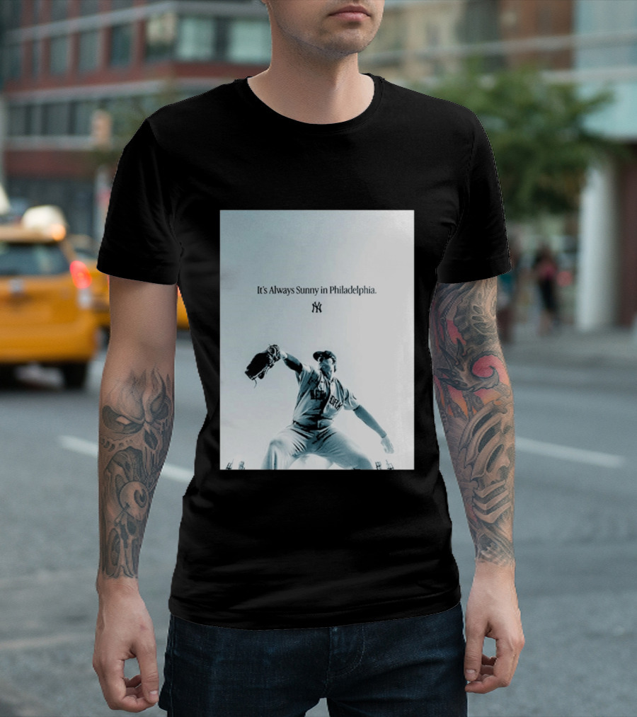 It's Always Sunny In Philadelphia New York Yankees Player Action T-Shirt