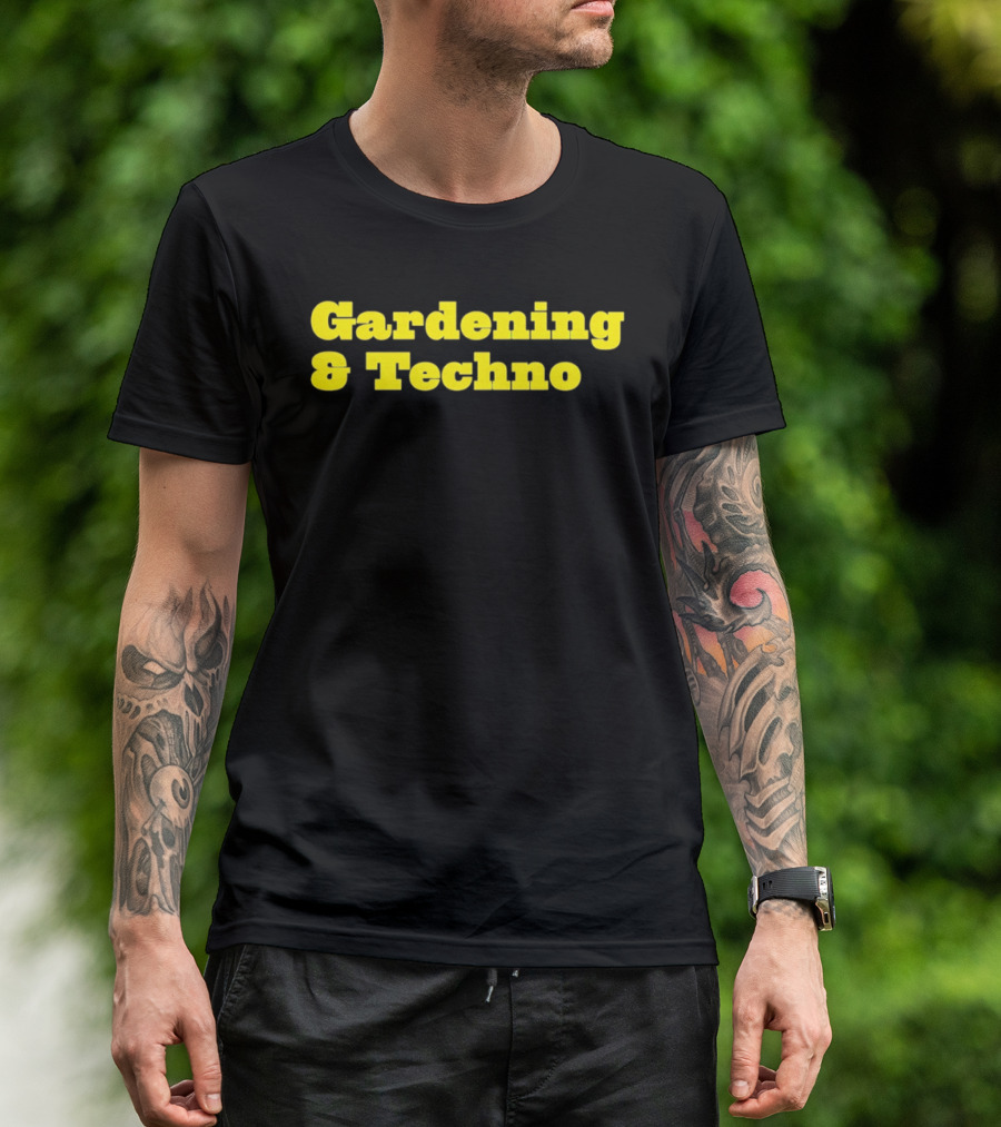 Gardening And Techno Bold Yellow T-Shirt