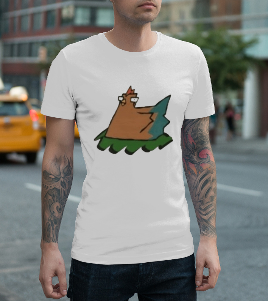 Cartoon Chicken In Nest Bird T-Shirt