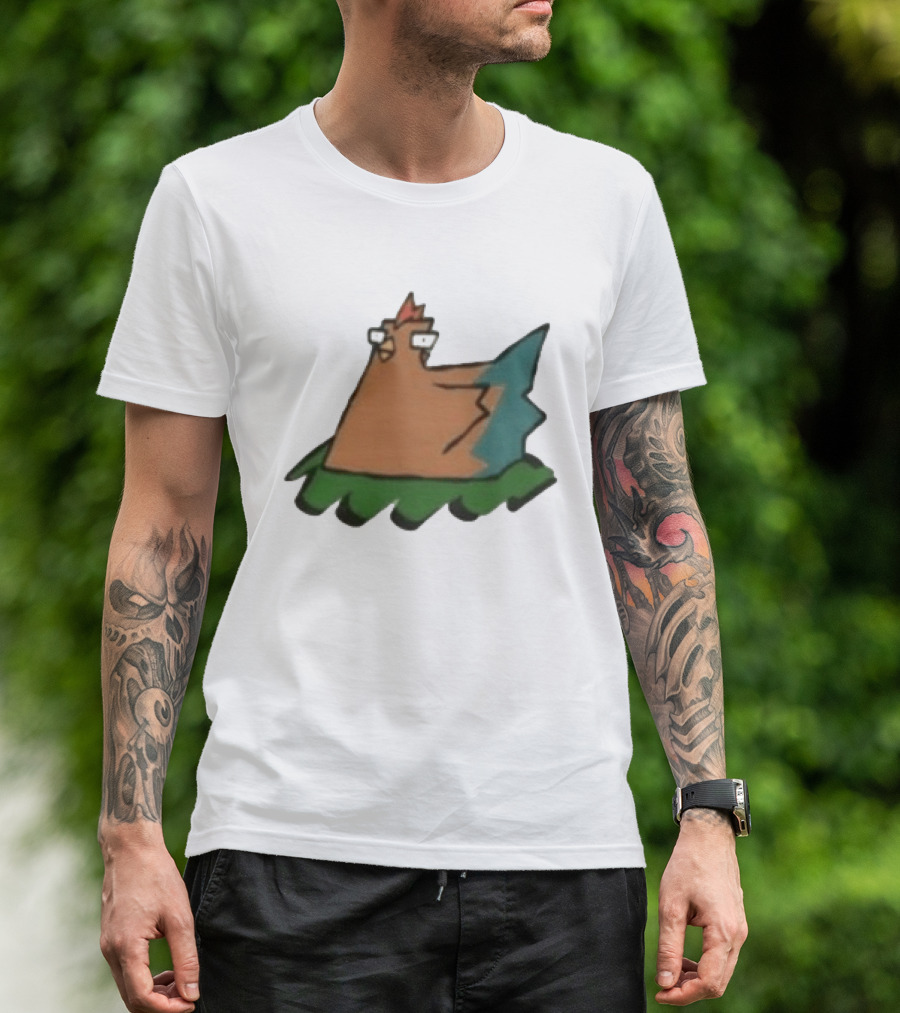 Cartoon Chicken In Nest Bird T-Shirt