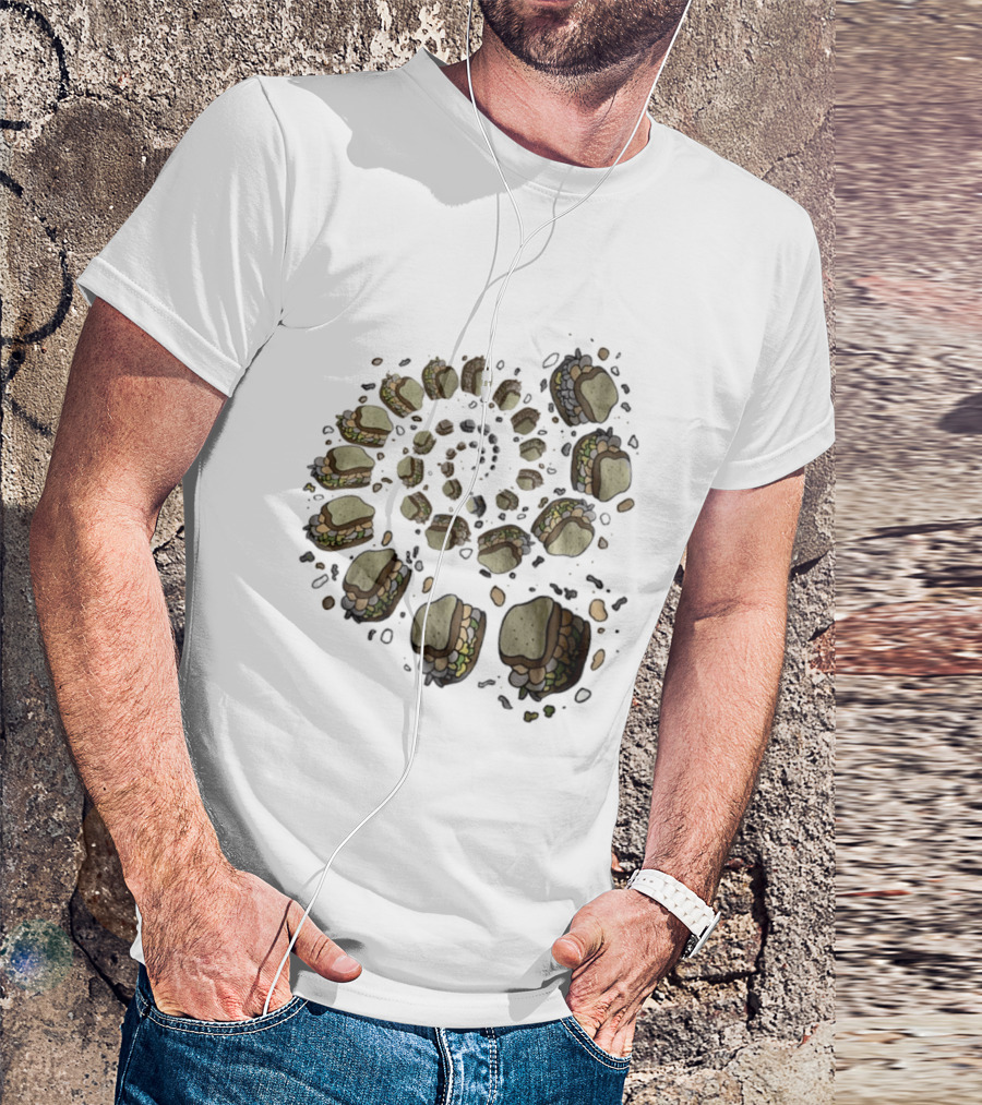 Turkey And The Wolf Fried Bologna Sandwiches Spiral T-Shirt