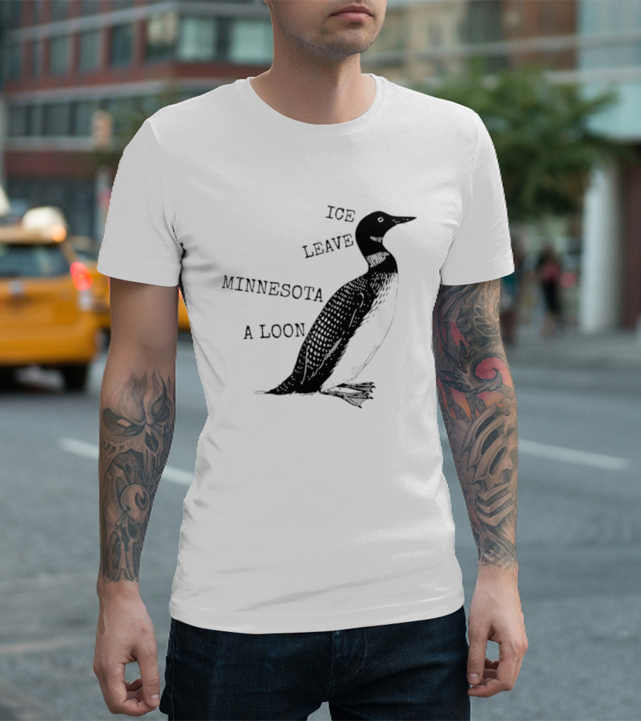 Ice Leave Minnesota A Loon T-Shirt