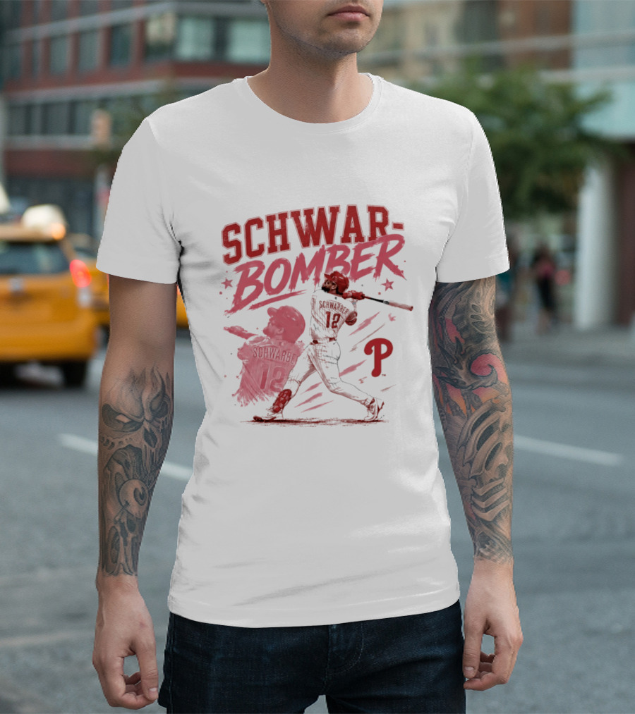 Schwar Bomber Kyle Schwarber Philadelphia Phillies Baseball T-Shirt