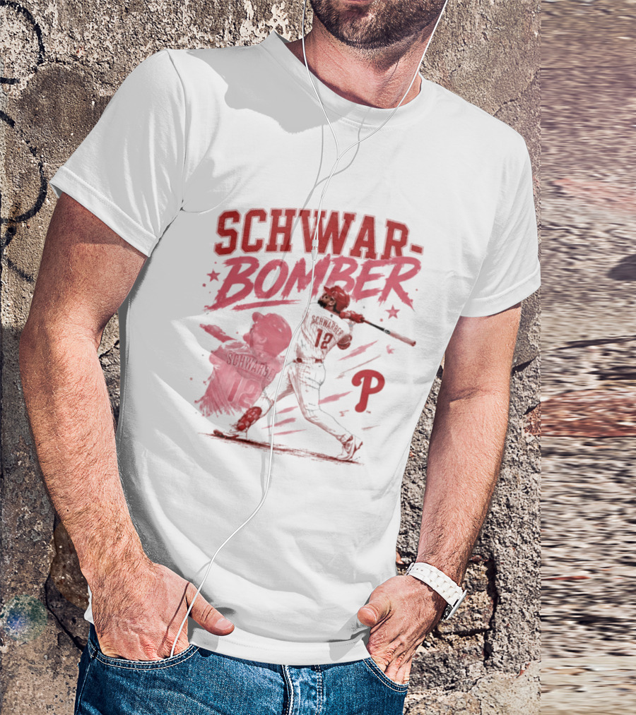 Schwar Bomber Kyle Schwarber Philadelphia Phillies Baseball T-Shirt