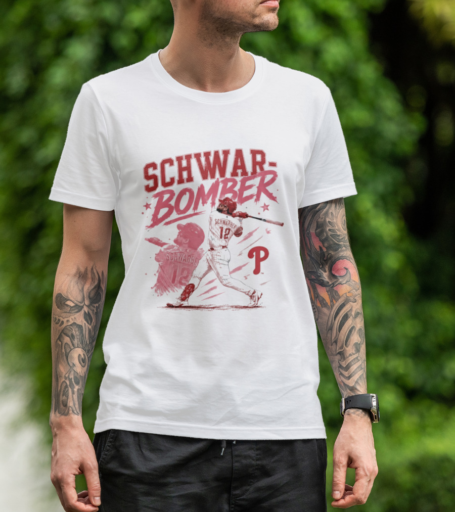Schwar Bomber Kyle Schwarber Philadelphia Phillies Baseball T-Shirt