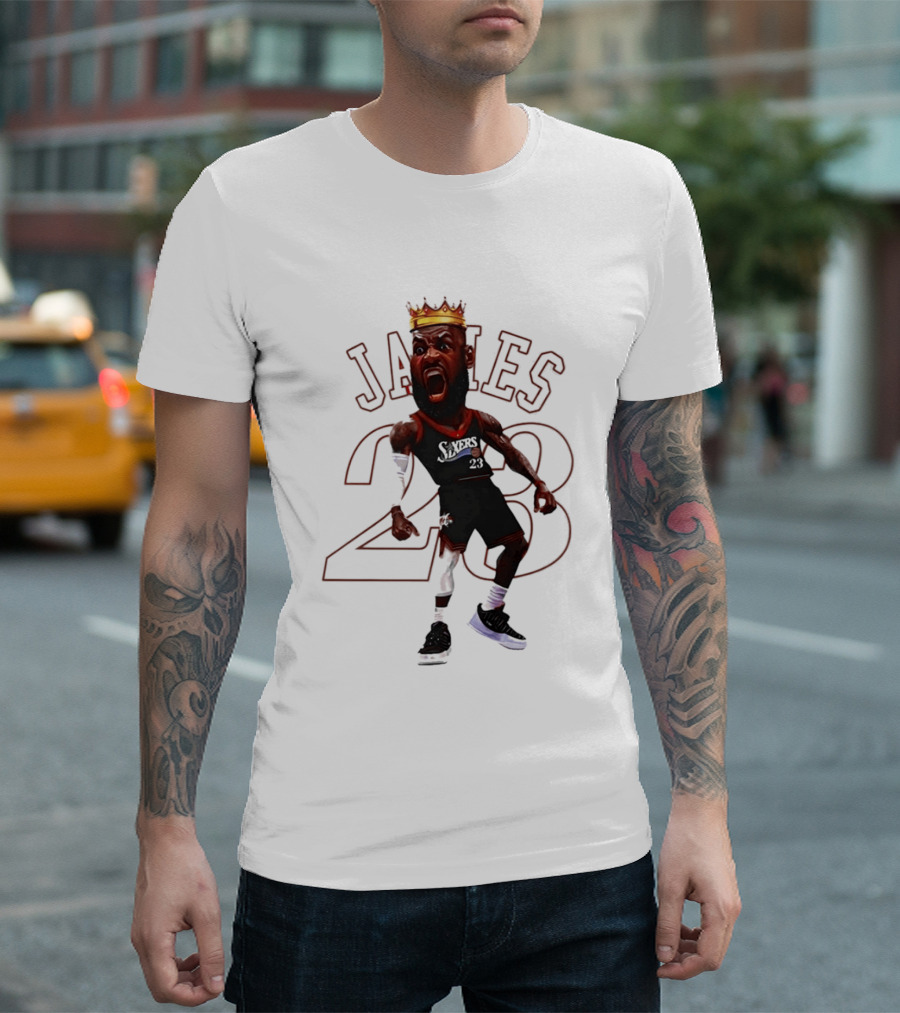 LeBron James Philadelphia Sixers 23 King Basketball Legend T-Shirt