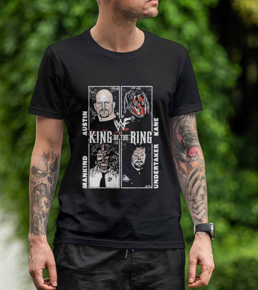 WWF King Of The Ring Austin Kane Mankind Undertaker T-Shirt