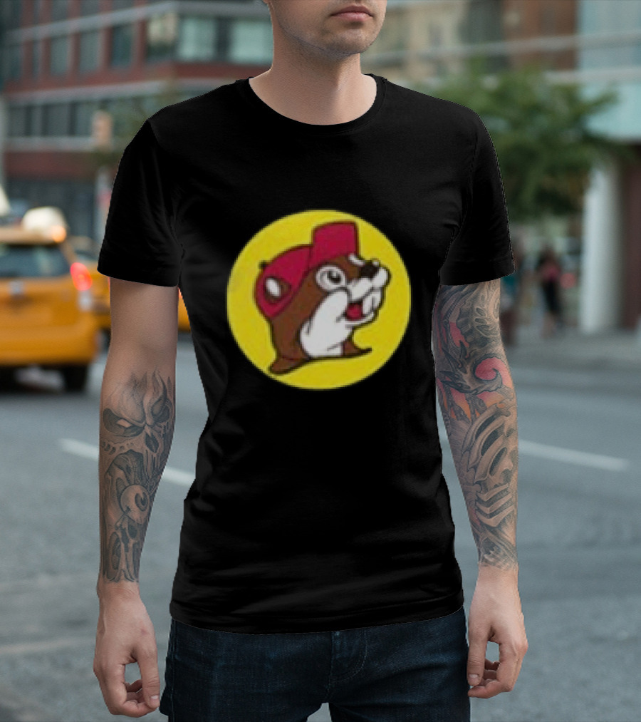 Buc Ee's Fresh Brisket On The Board Two Sided Beavers Texas BBQ T-Shirt