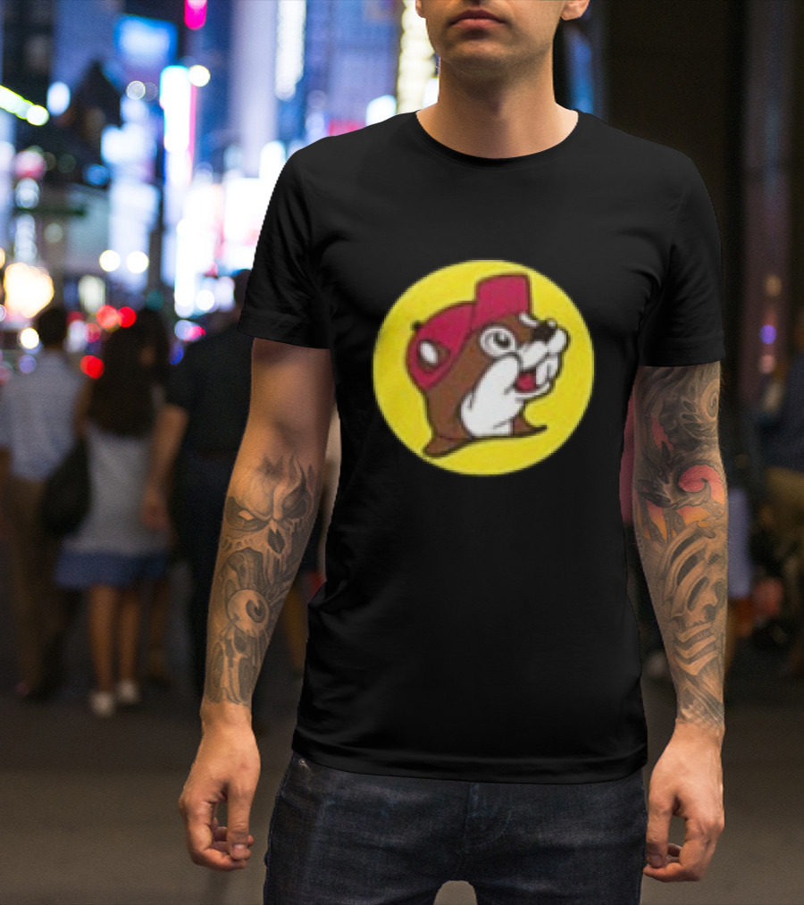 Buc Ee's Fresh Brisket On The Board Two Sided Beavers Texas BBQ T-Shirt
