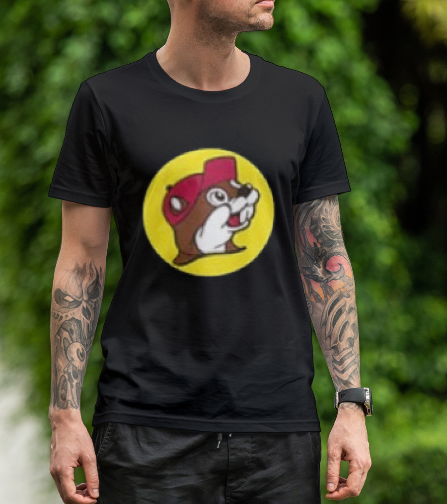 Buc Ee's Fresh Brisket On The Board Two Sided Beavers Texas BBQ T-Shirt