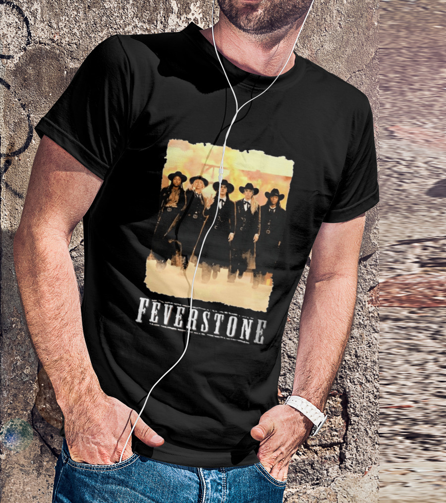 Feverstone Western Style Group In Cowboy Hats T-Shirt