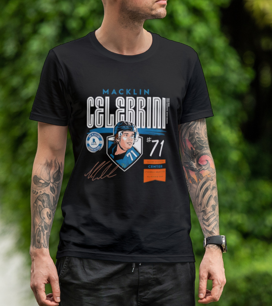 Macklin Celebrini 71 NHL Players Association All Rookie Team 2026 Pick T-Shirt