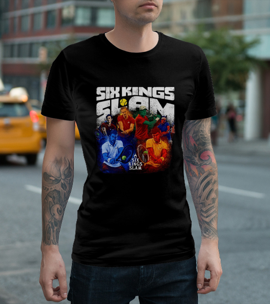 Six Kings Slam Tennis 2026 Iconic Players Edition T-Shirt