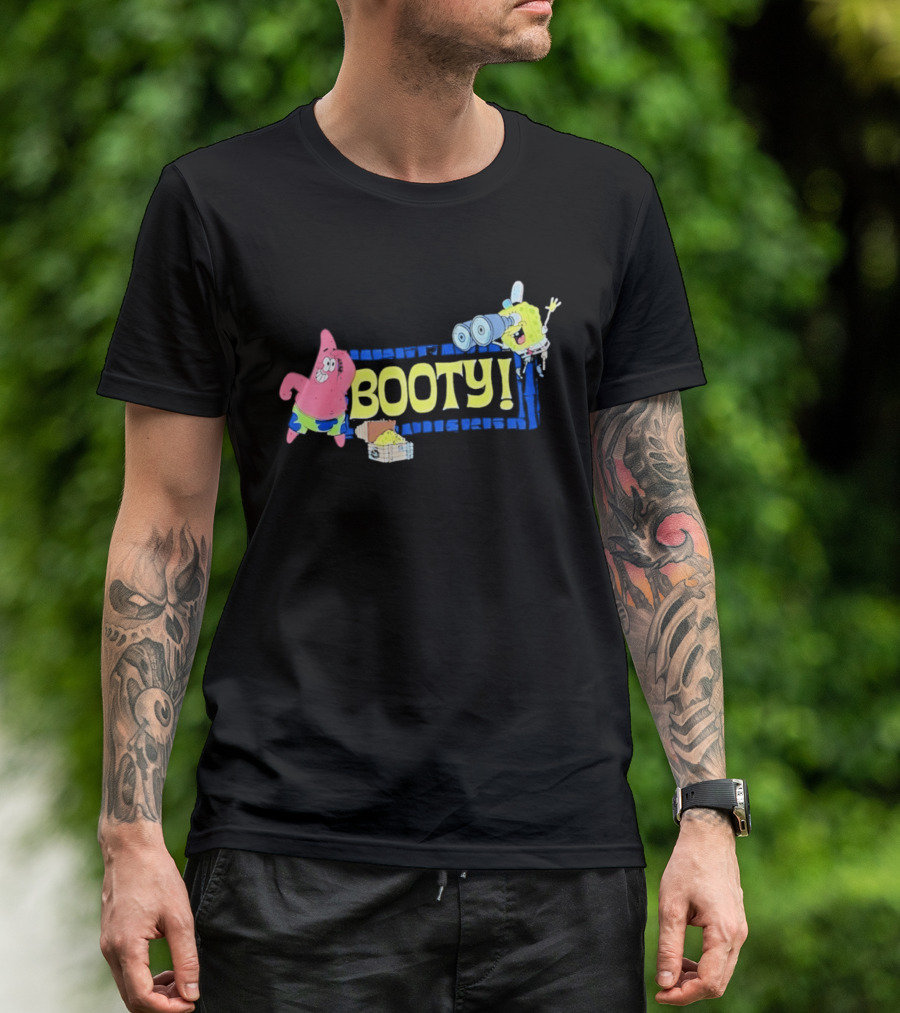 Sponge And Patrick Star Booty Treasure Hunt Adventure T-Shirt