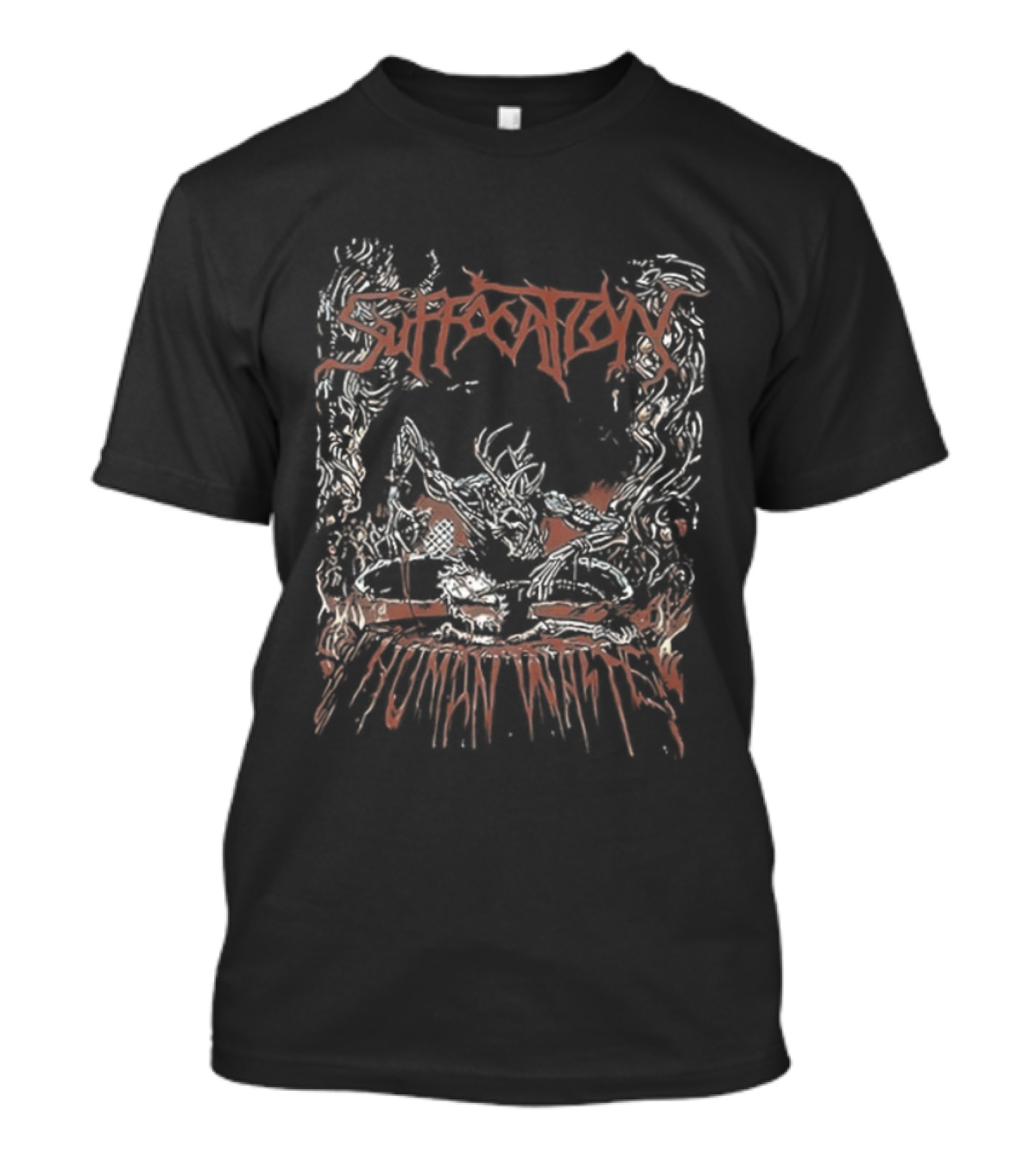 Suffocation Human Waste 1991 Metal Two Sided Vintage Album T-Shirt