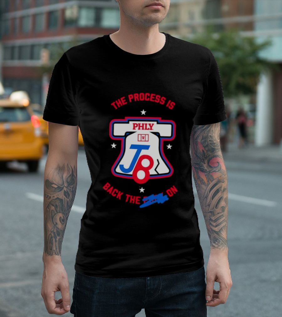 PHLY The Process Is Back Jalen Brunson Philadelphia 76ers T-Shirt