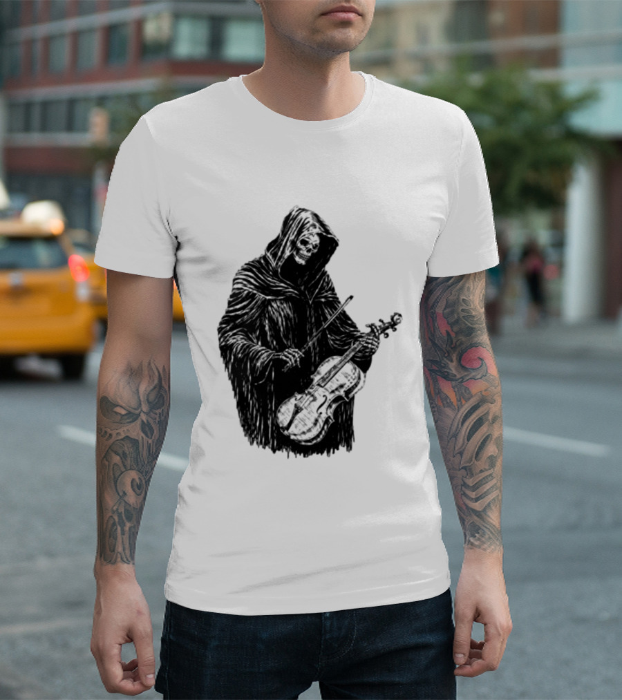Avenged Sevenfold A7X North American Tour 2026 At Peace Tour Dates Grim Reaper Playing Violin T-Shirt