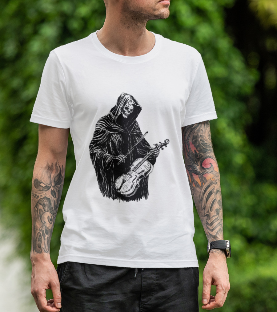 Avenged Sevenfold A7X North American Tour 2026 At Peace Tour Dates Grim Reaper Playing Violin T-Shirt